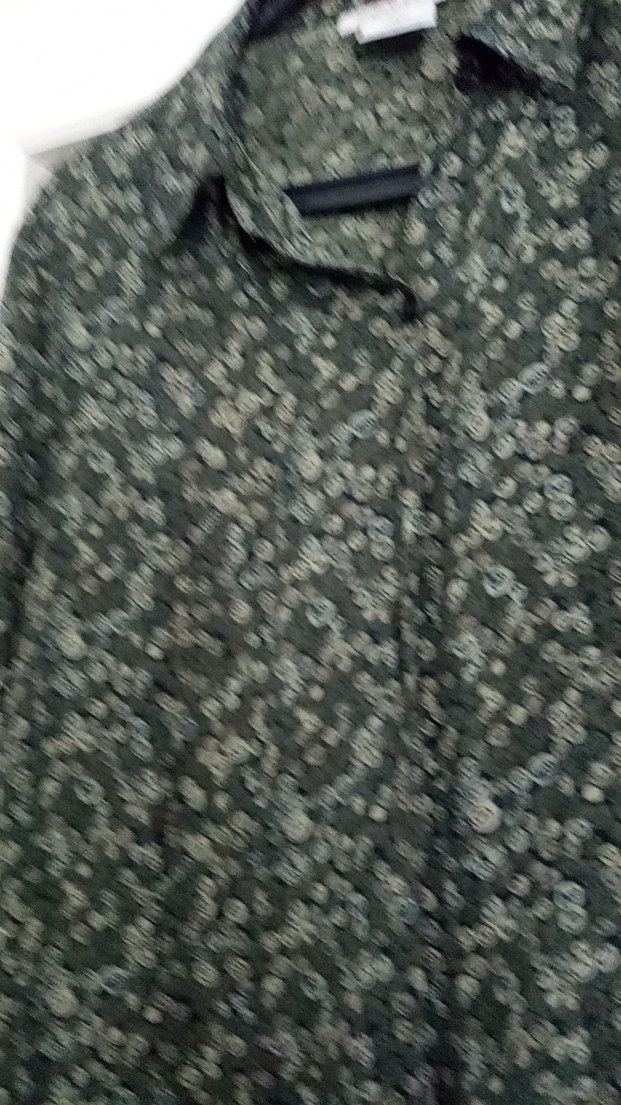 Gri Desenli Uzun Kollu Mini Gömlek - Görsel 4