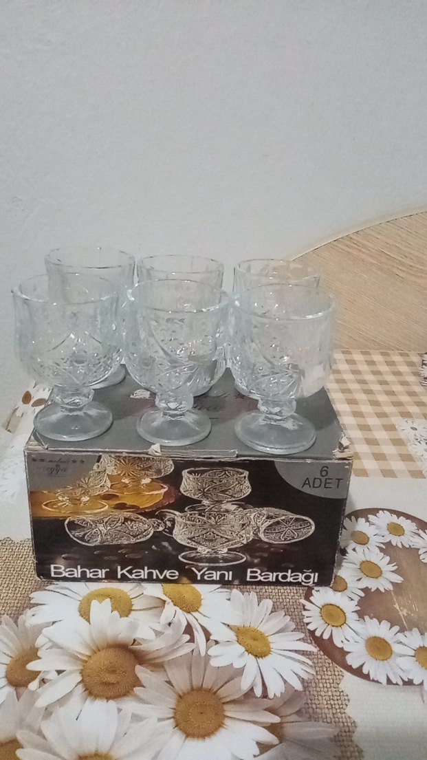 6'lı Bahar Kahve Yanı Bardak Seti - Görsel 3