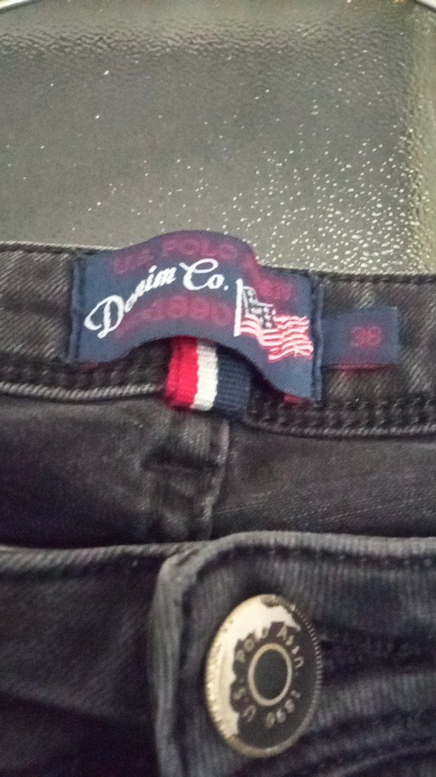 Siyah Kemerli Dar Kesim Kadın Kot Pantolon - Görsel 5