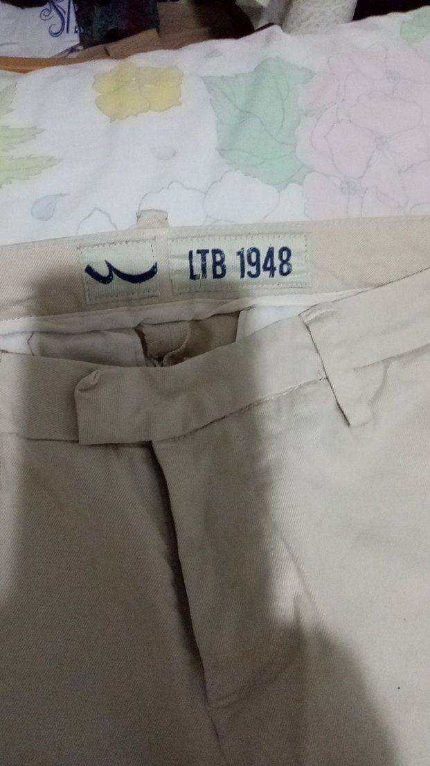 Bej Kadın Pamuk Kumaş Pantolon - Görsel 2