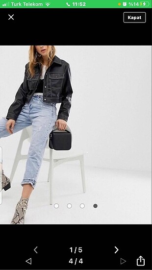 Bershka deri ceket