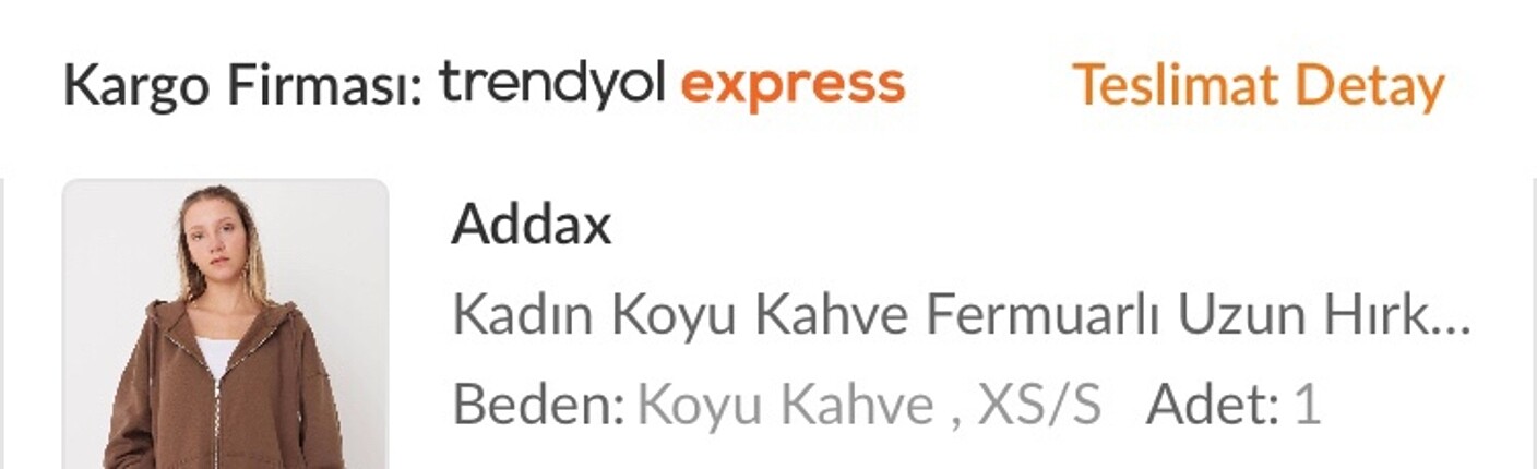 Addax addax kahverengi hırka