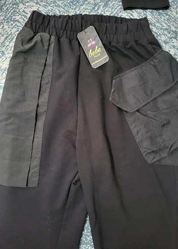 Kadın Siyah Kemerli Street Wear Eşofman Takımı - Görsel 2