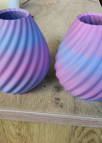 Pastel Renkli Çok Renkli Vazo - Görsel 3