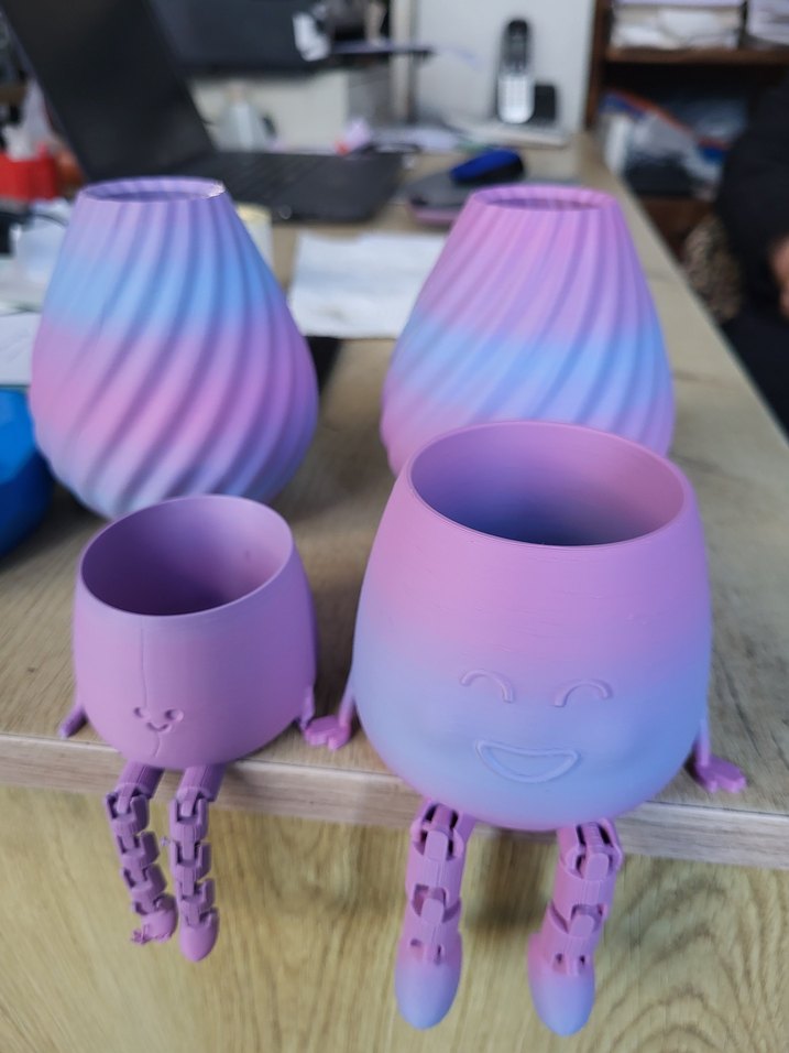 Pastel Renkli Çok Renkli Vazo - Görsel 2