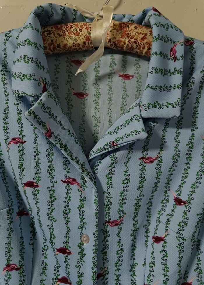 Vintage Elbise Mavi - Görsel 3