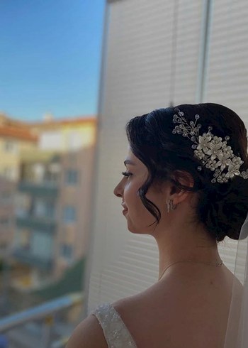 ikili gelin saç aksesuarı - Görsel 3