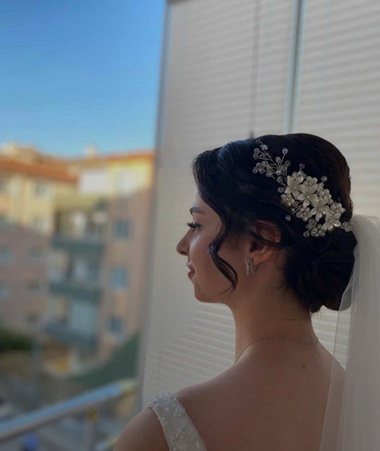 ikili gelin saç aksesuarı - Görsel 3