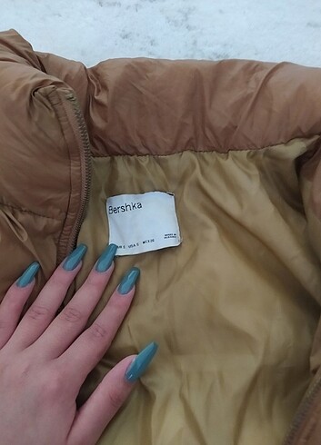 Bershka Orijinal Bershka S beden kahverengi mont 