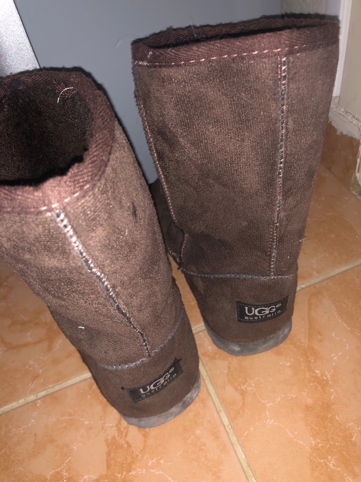 Orjinal Ugg BOT Kahverengi Süet Kadın Bot Wedge Topuklu - Görsel 2