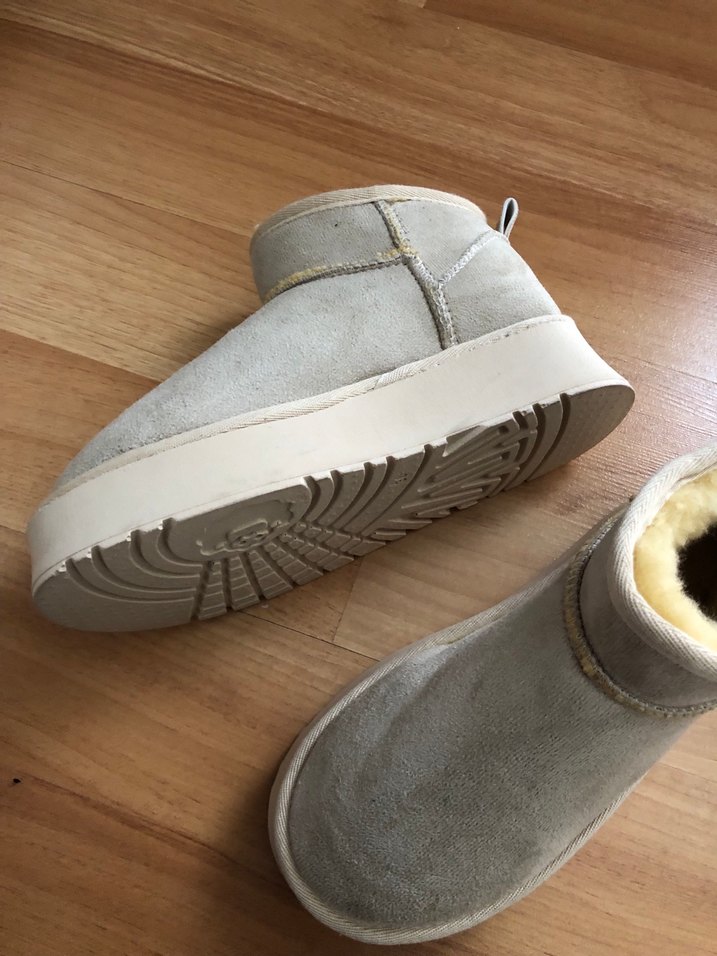 Bej Süet Tüylü Dolgu Topuk Kadın Bot - Görsel 3