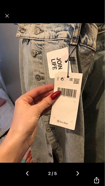 Mavi Jeans Kot Etek Yirtmacli