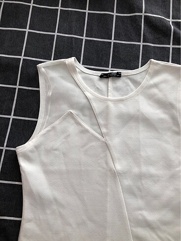 Beyaz Dantel Detay Bluz - Görsel 2