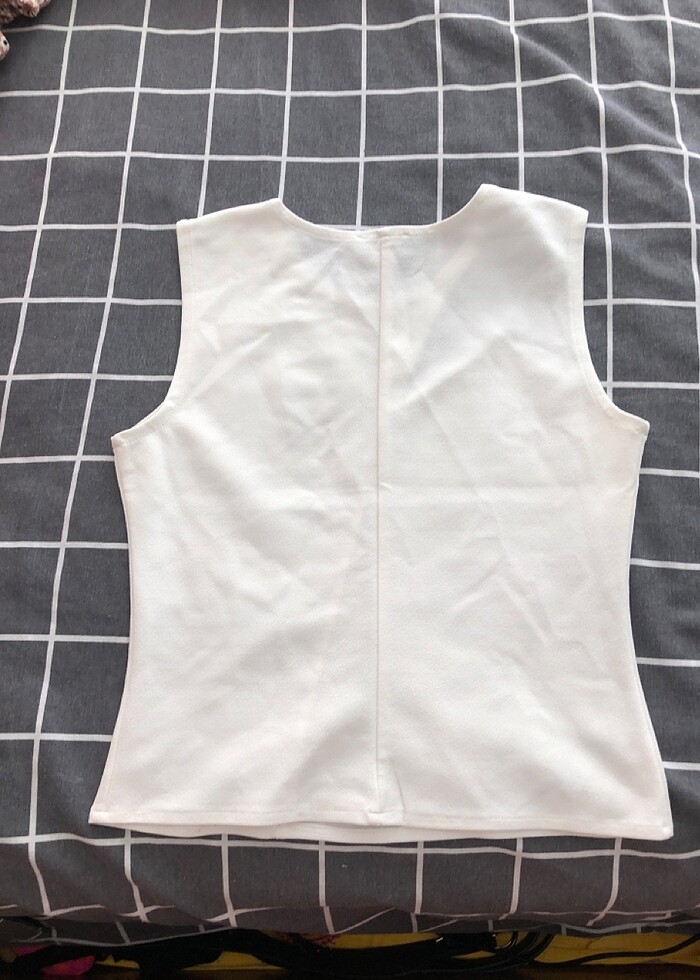 Beyaz Dantel Detay Bluz - Görsel 4