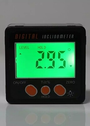 Dijital açı ölçer mıknatıslı