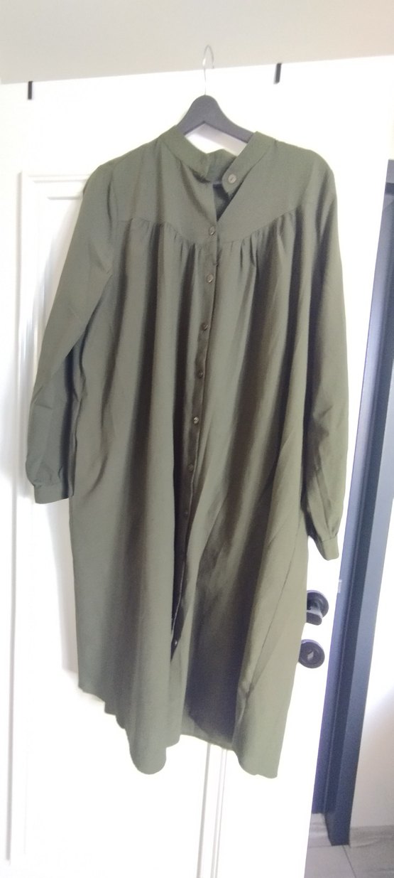 Haki Uzun Kollu Hamile Tunik - Görsel 3