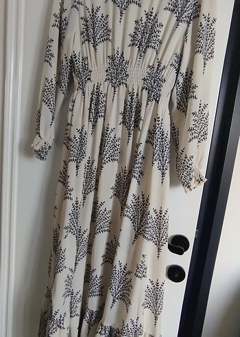 Bohem Rüzgarlı Uzun Kollu Uzun Elbise - Görsel 5