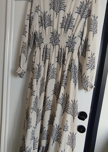 Bohem Rüzgarlı Uzun Kollu Uzun Elbise - Görsel 4