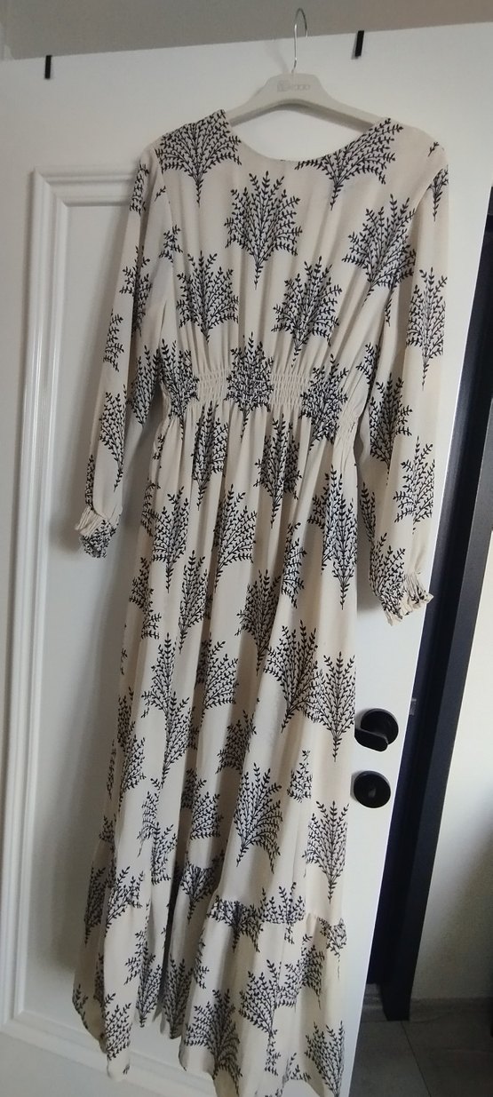 Bohem Rüzgarlı Uzun Kollu Uzun Elbise - Görsel 4