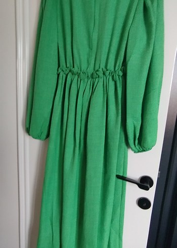 dantel detay uzun elbise - Görsel 2