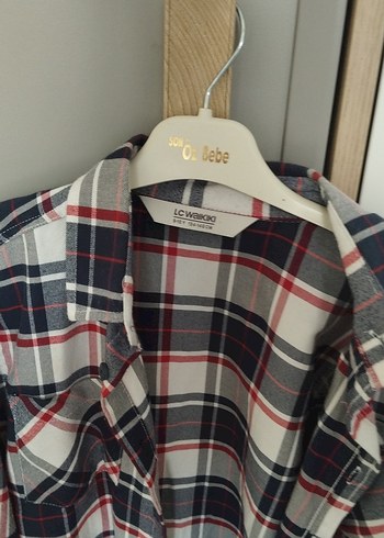 Düğmeli Gri Ekose Uzun Kollu çocuk gömlek 9/10 yaş - Görsel 2