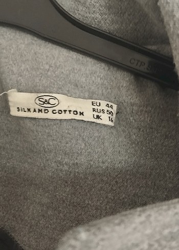 Gri yarım Kabanı Fermuarlı - Görsel 4