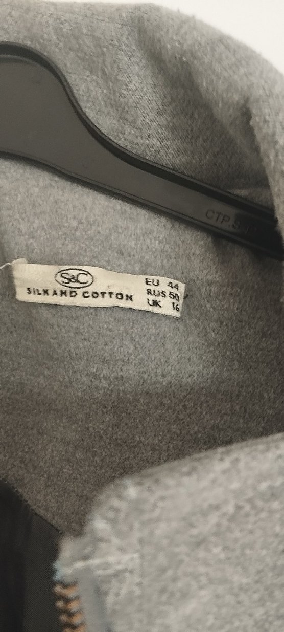 Gri yarım Kabanı Fermuarlı - Görsel 4