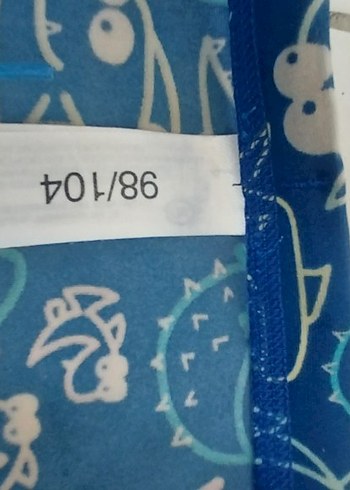 Mavi Desenli Erkek Çocuk Mayo Şortu - Görsel 4