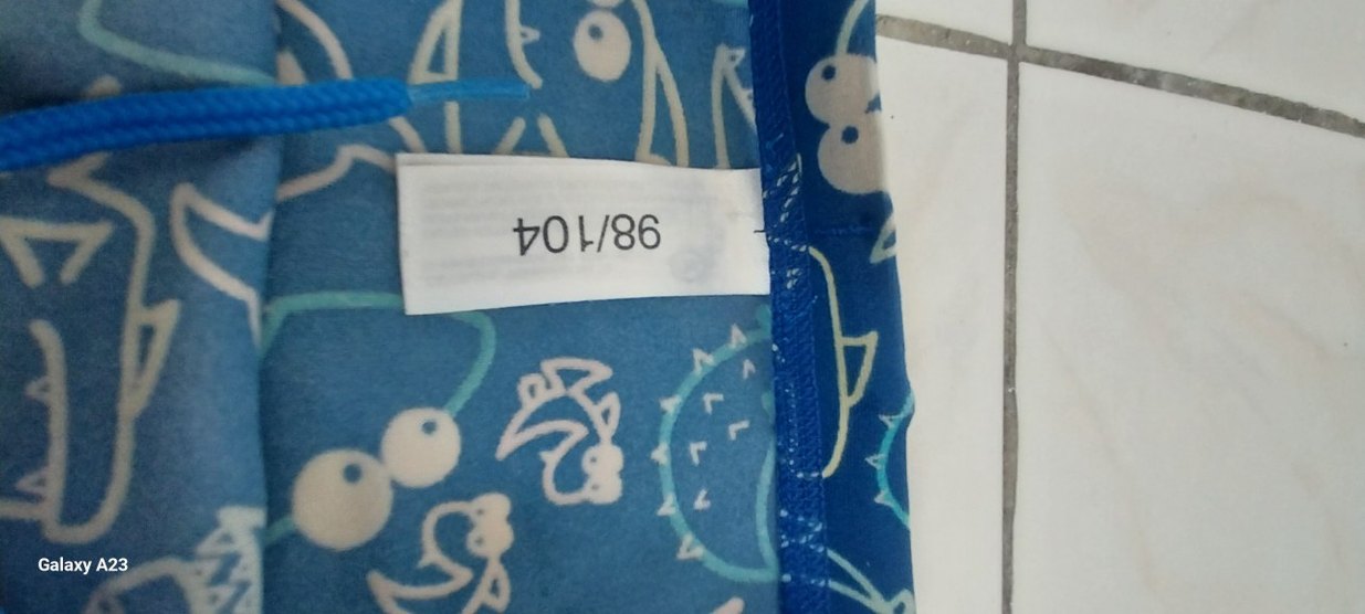 Mavi Desenli Erkek Çocuk Mayo Şortu - Görsel 4