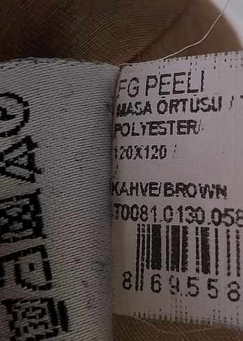 Unique Şeffaf Kenarlı masa örtüsü
