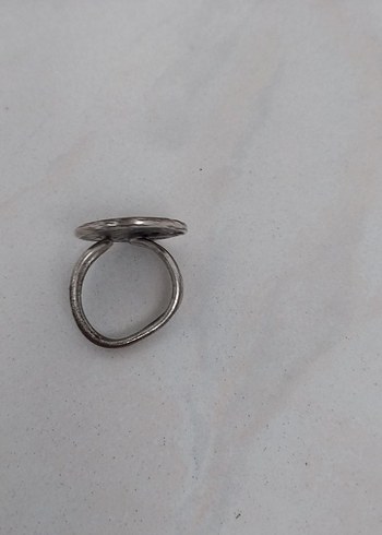 Beden Vintage Parlak Beyaz Kadın Yüzük