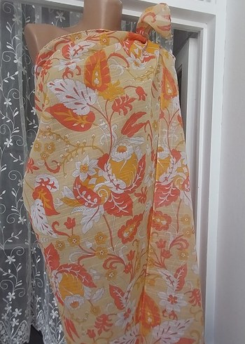 Bohem Çok Renkli Uzun Pareo - Görsel 5