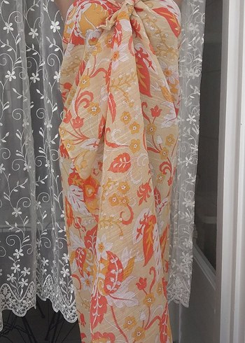 Bohem Çok Renkli Uzun Pareo - Görsel 3