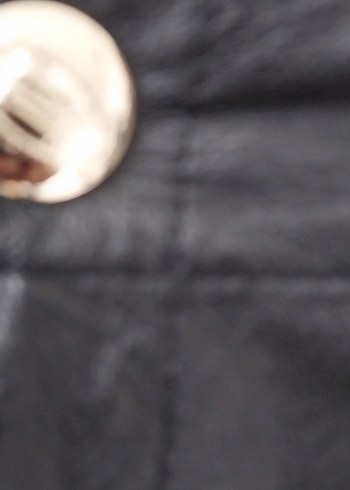 Siyah Deri Kemerli Mini Şort - Görsel 5