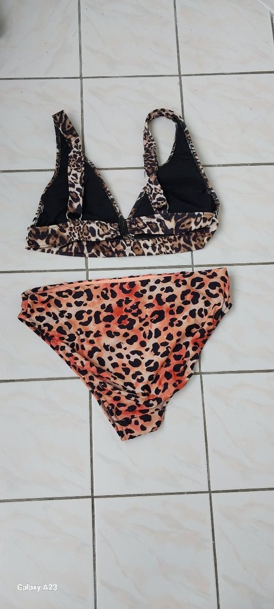 Leopar Desenli Mini Bikini Takımı - Görsel 4