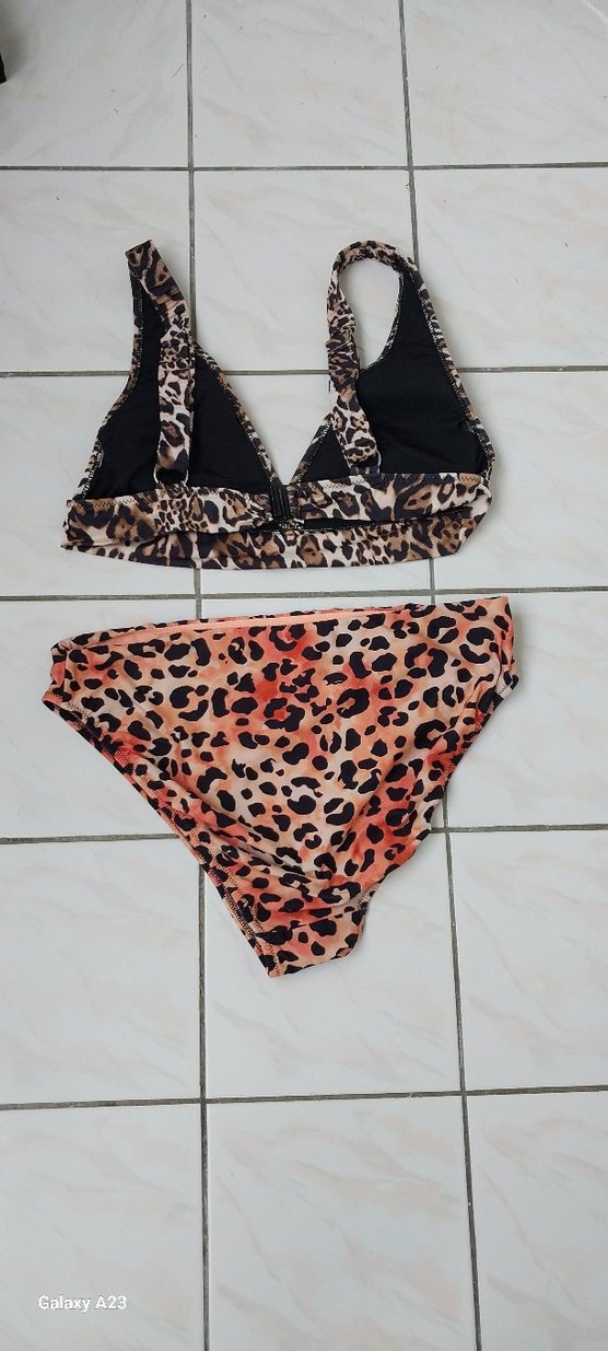 Leopar Desenli Mini Bikini Takımı - Görsel 5