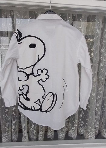 Beyaz Uzun Kollu Pamuklu Gömlek - Görsel 10