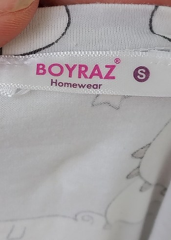 Gri Bulut Desenli Uzun Kadın Sabahlık - Görsel 7