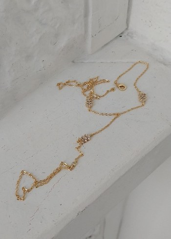 Altın Zincir Detaylı Kadın El Zinciri - Görsel 7