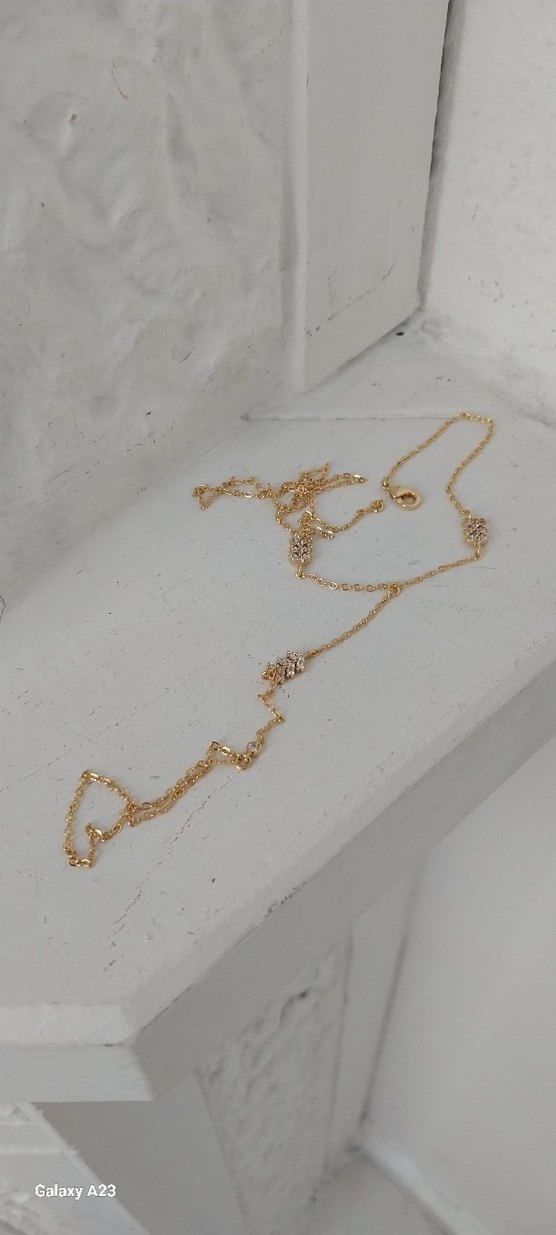 Altın Zincir Detaylı Kadın El Zinciri - Görsel 3