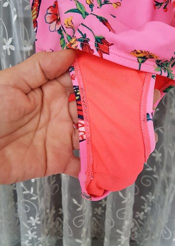 Renkli Çiçekli Mini Kadın Mayo - Görsel 11