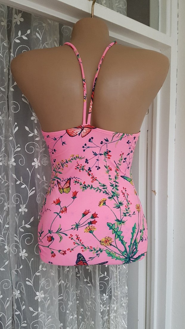 Renkli Çiçekli Mini Kadın Mayo - Görsel 3