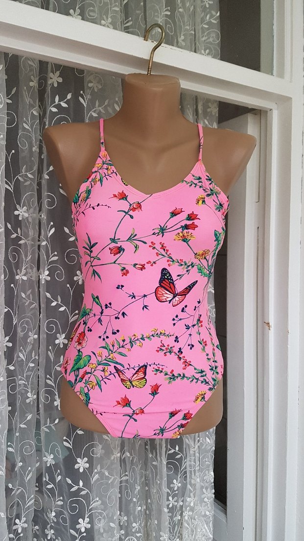 Renkli Çiçekli Mini Kadın Mayo - Görsel 4