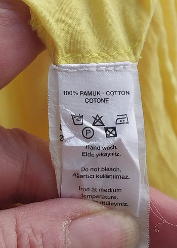 Sarı V Yakalı Nakışlı Bohem pareo - Görsel 7