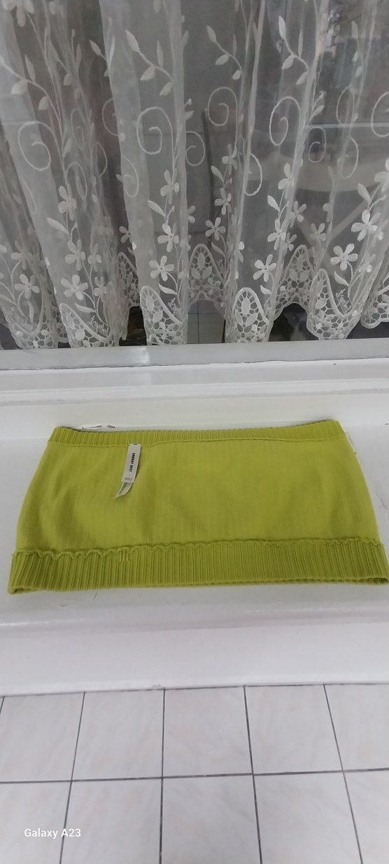 Sarı Straplez Triko Bustiyer - Görsel 4