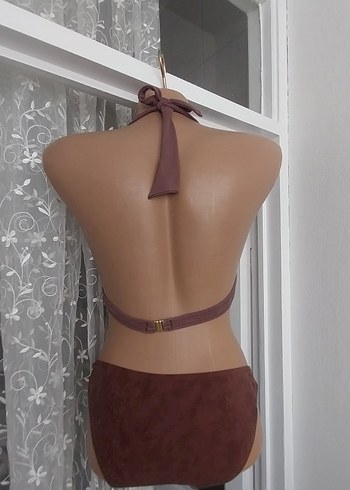 Ay-Yıldız Kahverengi tonlarda bikini takımı