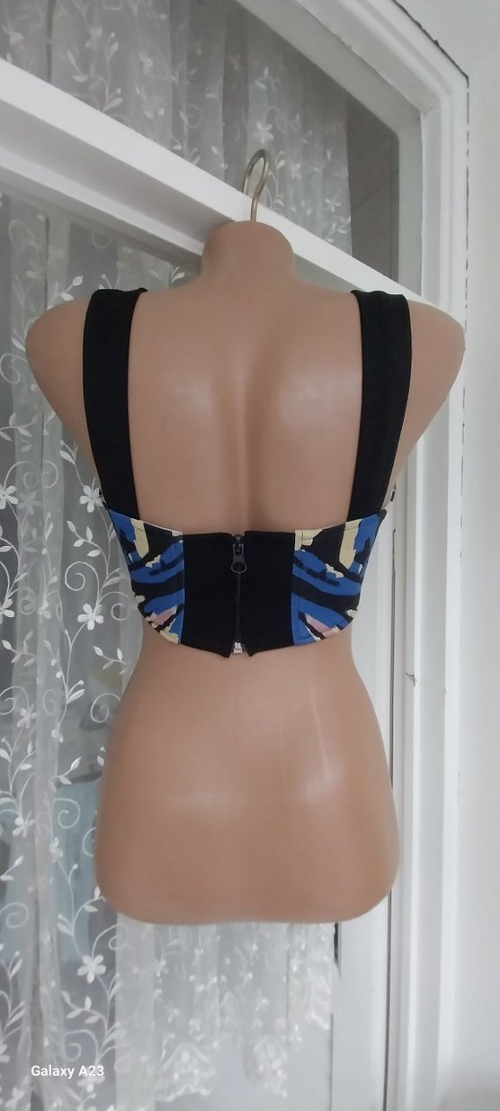 Bağlama Desenli Mini Streetwear  büstiyer - Görsel 5