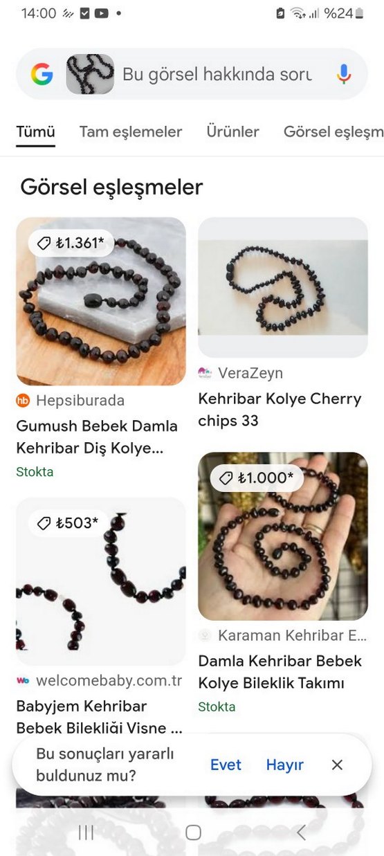 Damla bebek dış kehribar - Görsel 2