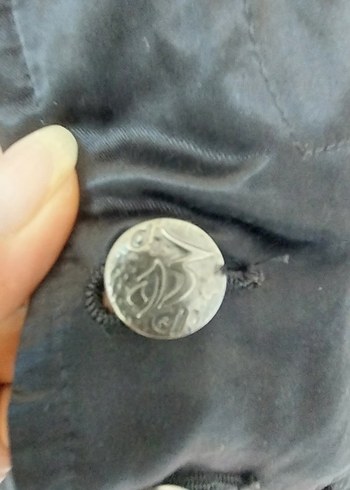l Beden Düğmeli Siyah Kadın Ceket