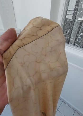 Bej Çiçek Desenli Bohem Uzun Pareo - Görsel 5